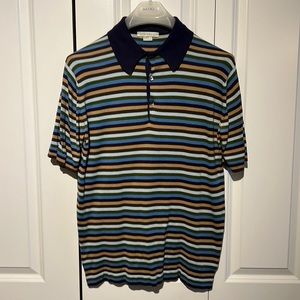 John Smedley of London sea island cotton polo shirt